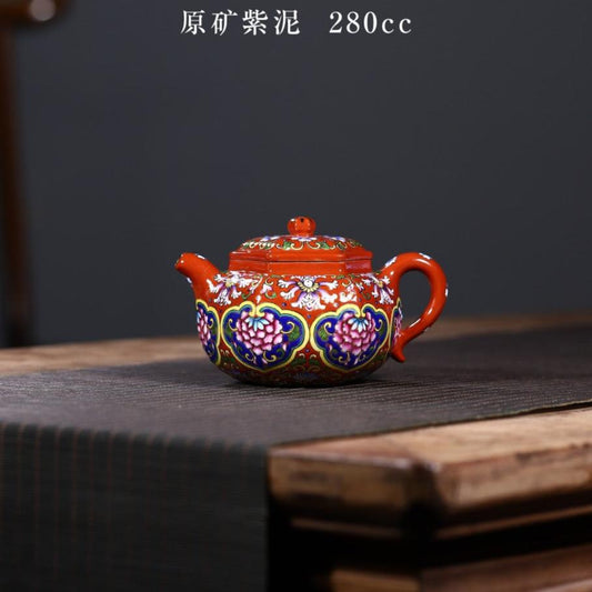 Ấm tử sa - 许冠新 六方仿古 280ml